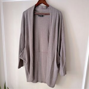 Slouchy Purple Cardigan with Pockets